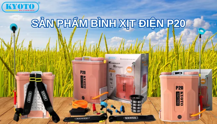 Bình xịt điện P20 mẫu mới nhất 