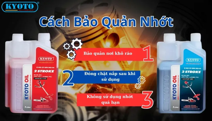 Top những cách bảo quản nhớt hiệu quả nhất